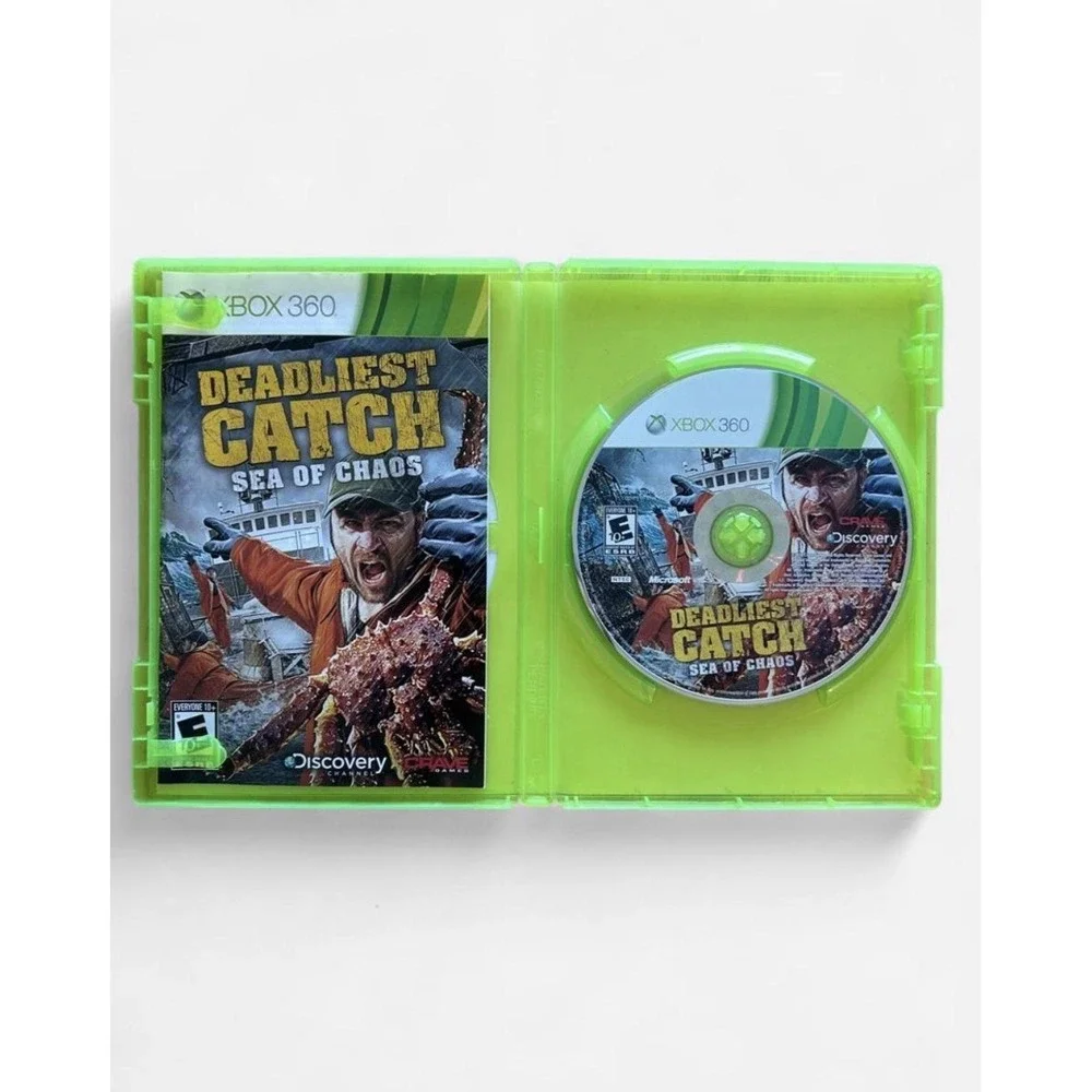 Deadliest Catch: Sea of Chaos (Microsoft Xbox 360, 2010) Complete CIB